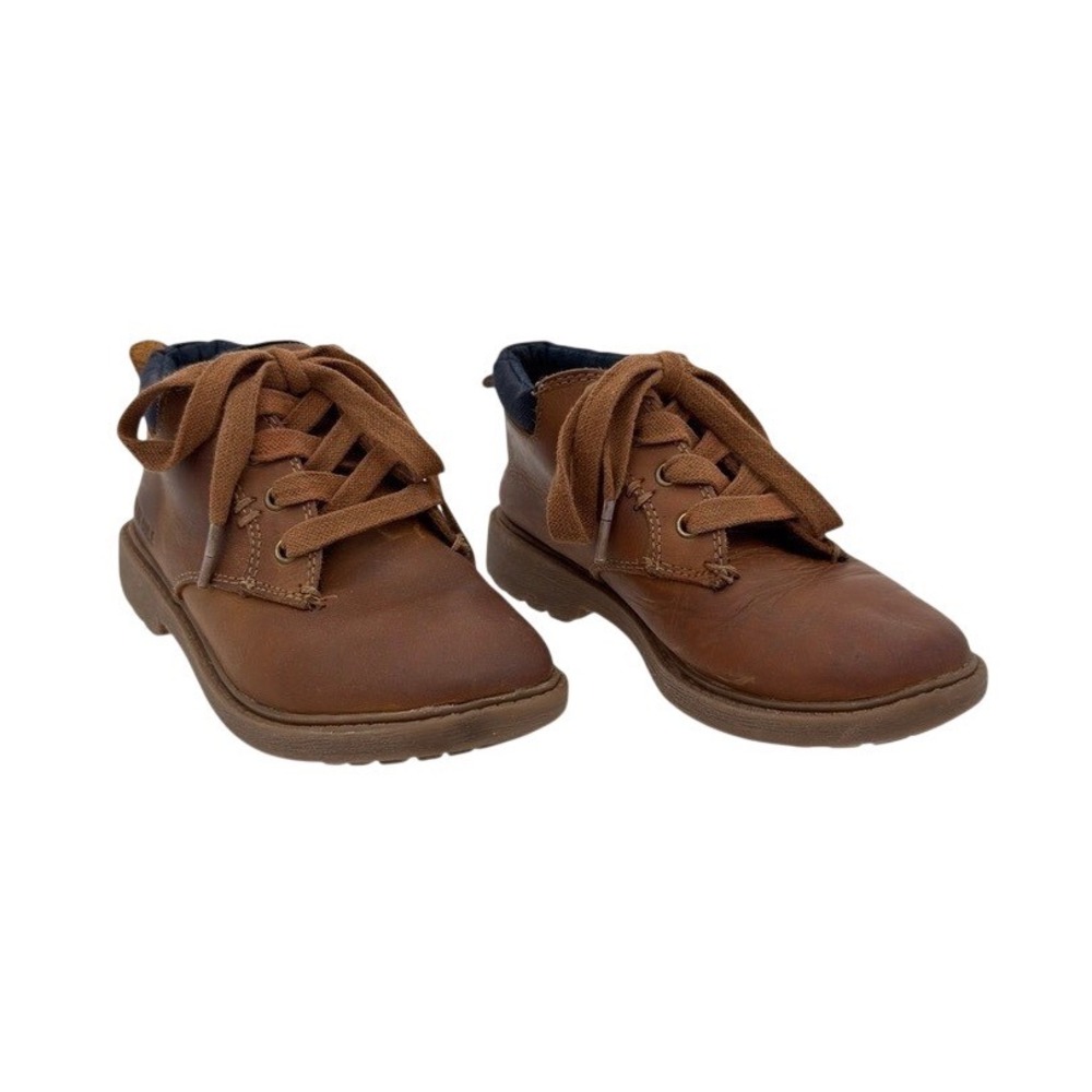 Kenneth Cole Strada Ashton Brown Leather Chukka Boots Boys‎ Youth 12
